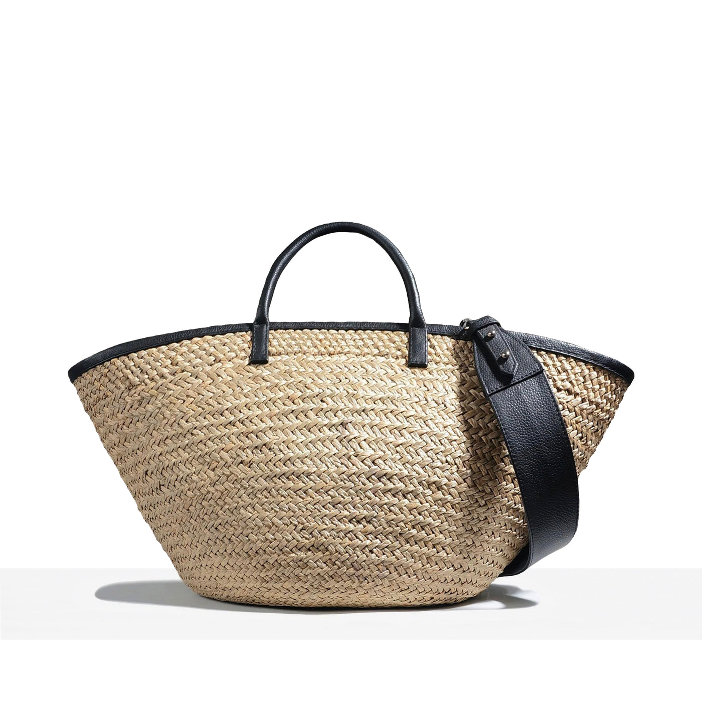 PANIER INKA - CUIR NOIR