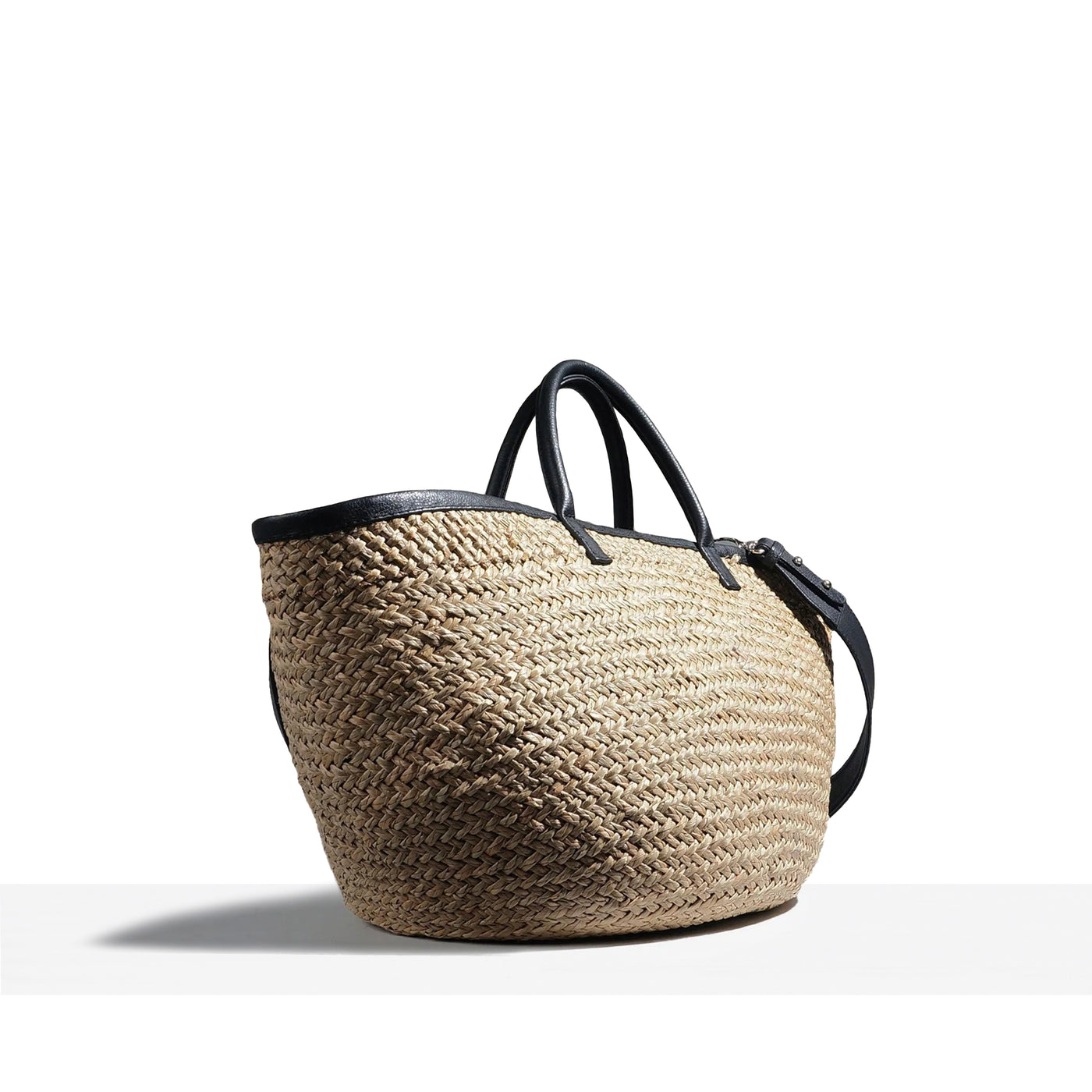 INKA BASKET - BLACK LEATHER