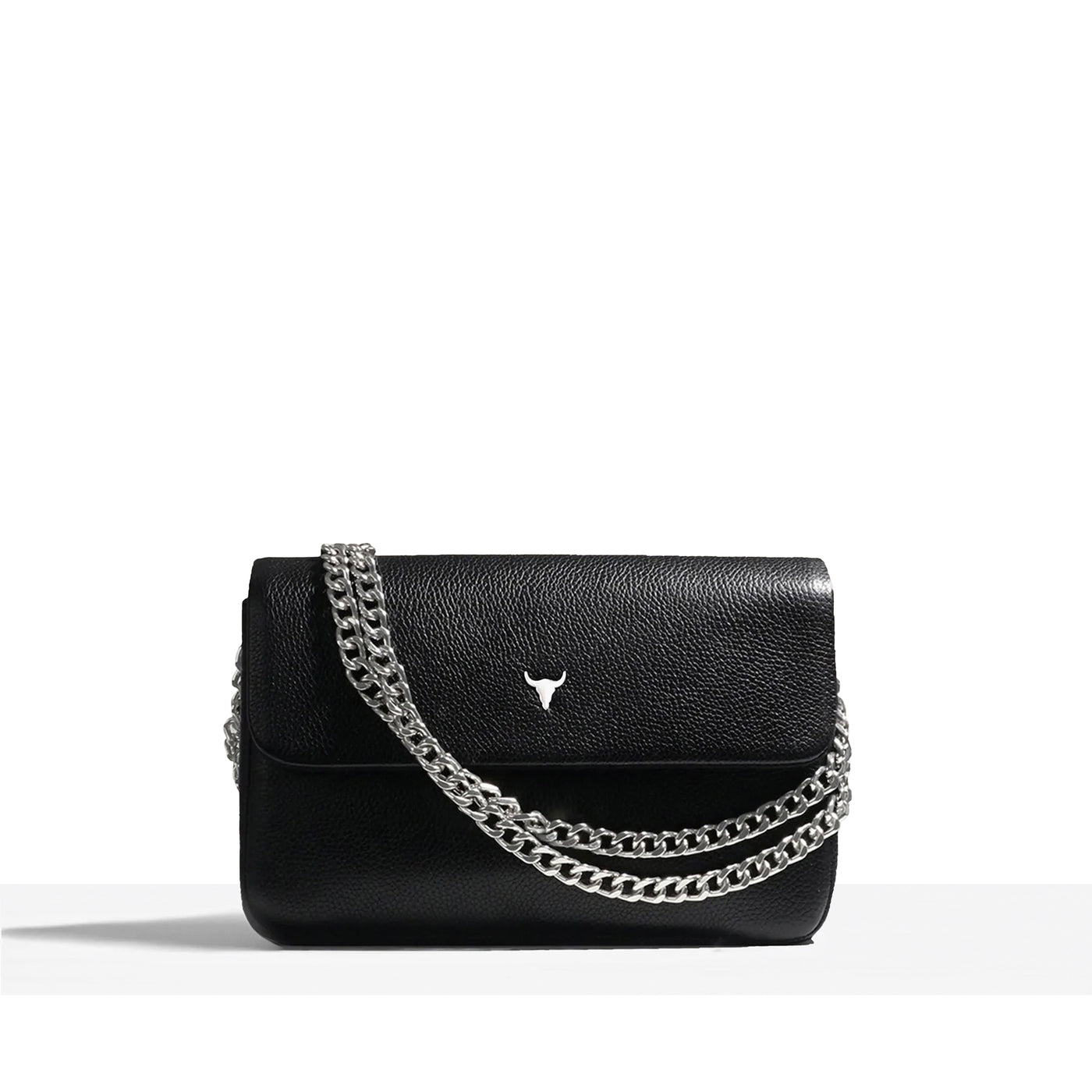 MAXI JOSH BAG - BLACK LEATHER