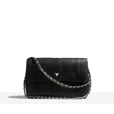 MAXI JOSH BAG - BLACK PYTHON