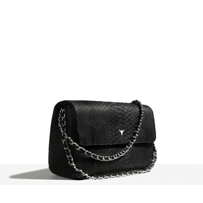 MAXI JOSH BAG - BLACK PYTHON