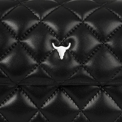 MINI BRIGITTE BAG - QUILTED BLACK LEATHER