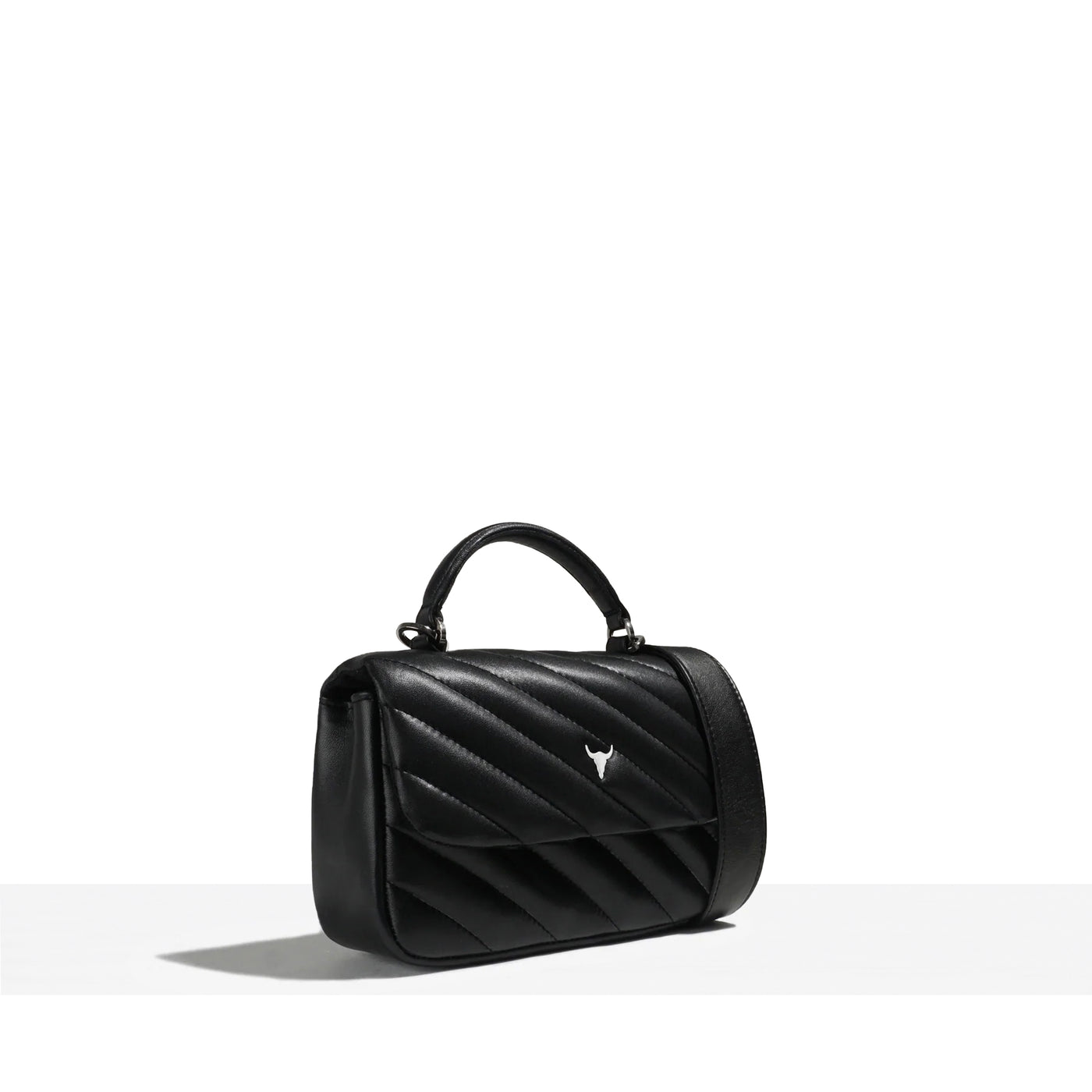 MINI BRIGITTE BAG - QUILTED BLACK LEATHER