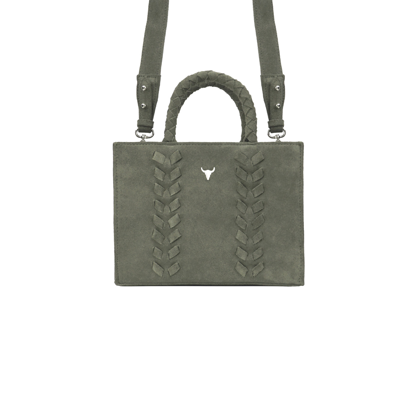 MINI CHARLIE BAG - KHAKI SUEDE