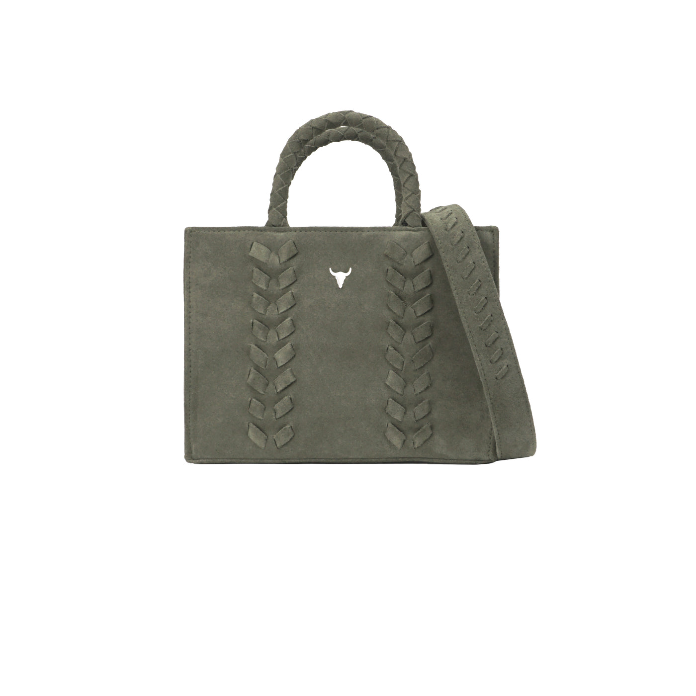 MINI CHARLIE BAG - KHAKI SUEDE