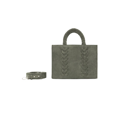 MINI CHARLIE BAG - KHAKI SUEDE