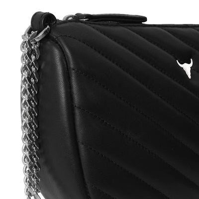 ORIGINAL FRED BAG - QUILTED BLACK LEATHER