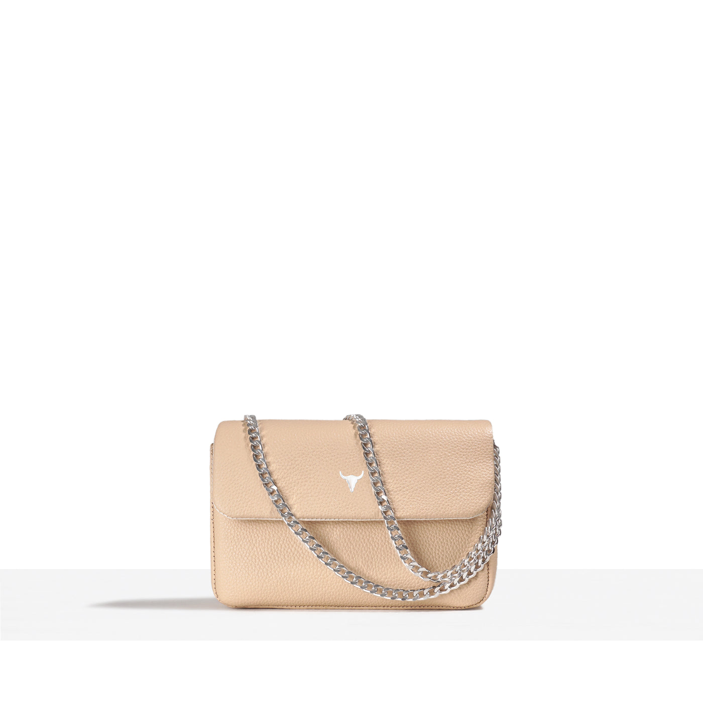 MINI JOSH BAG - BEIGE LEATHER