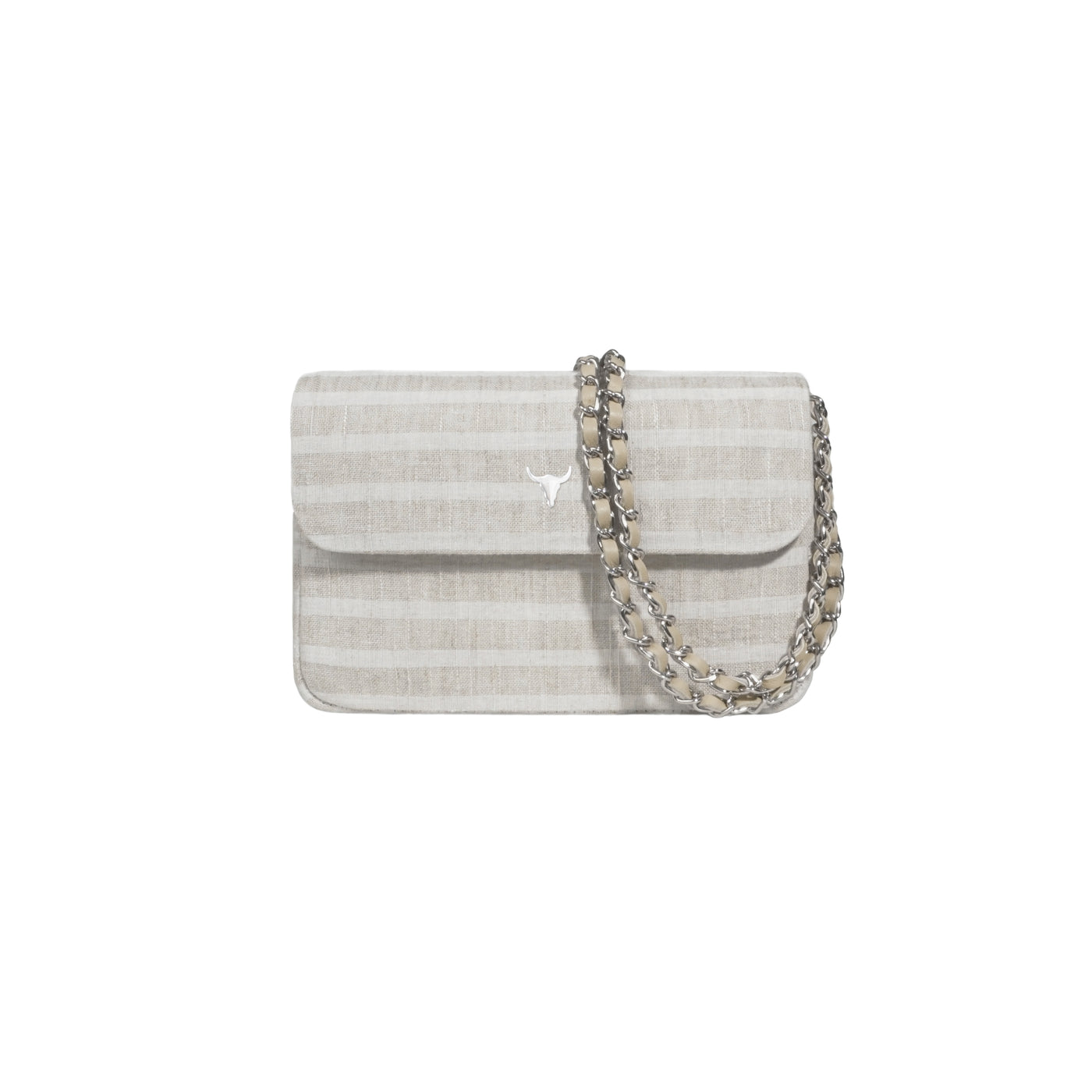 MINI JOSH BAG - STRIPED LINEN