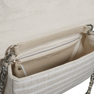 MINI JOSH BAG - STRIPED LINEN