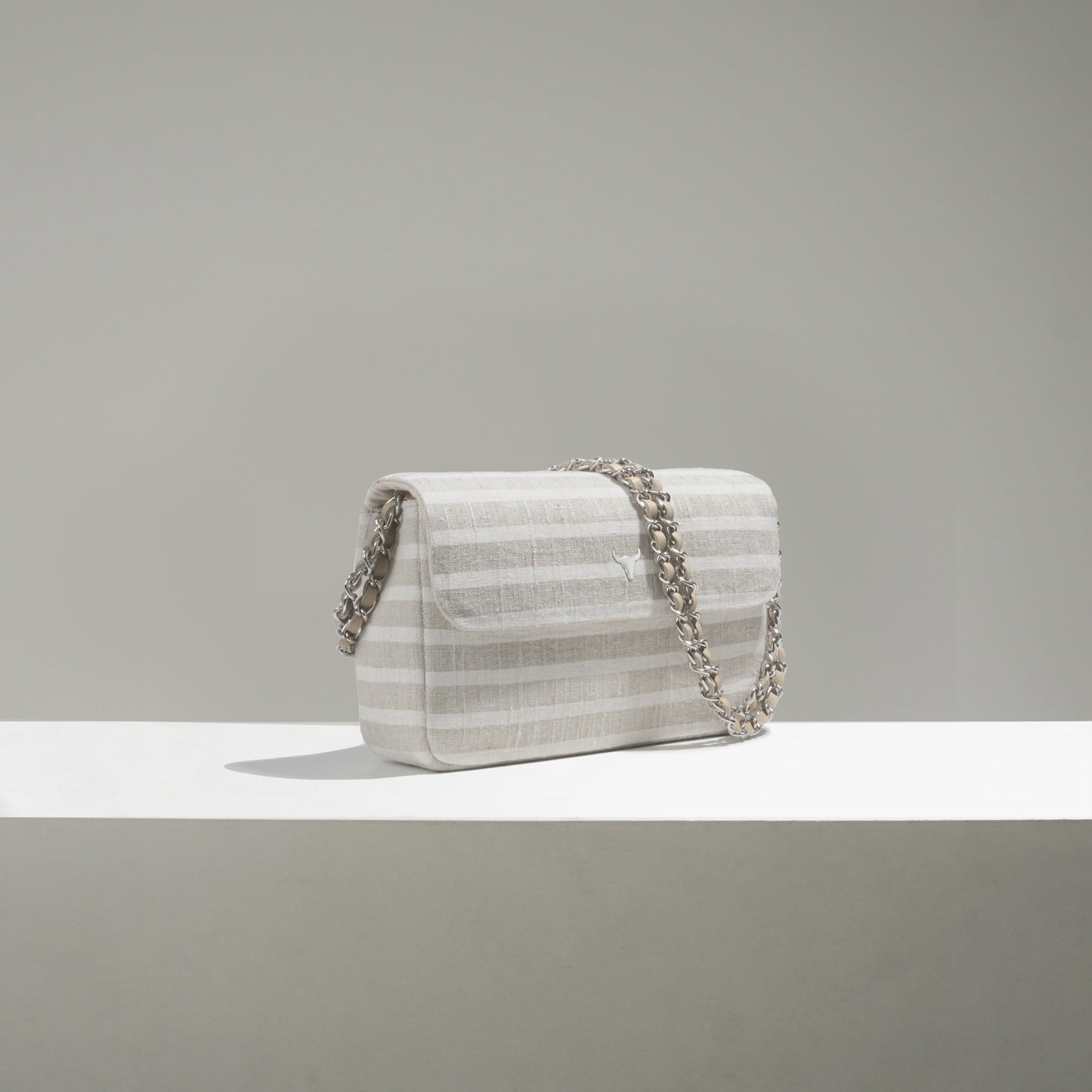 MINI JOSH BAG - STRIPED LINEN