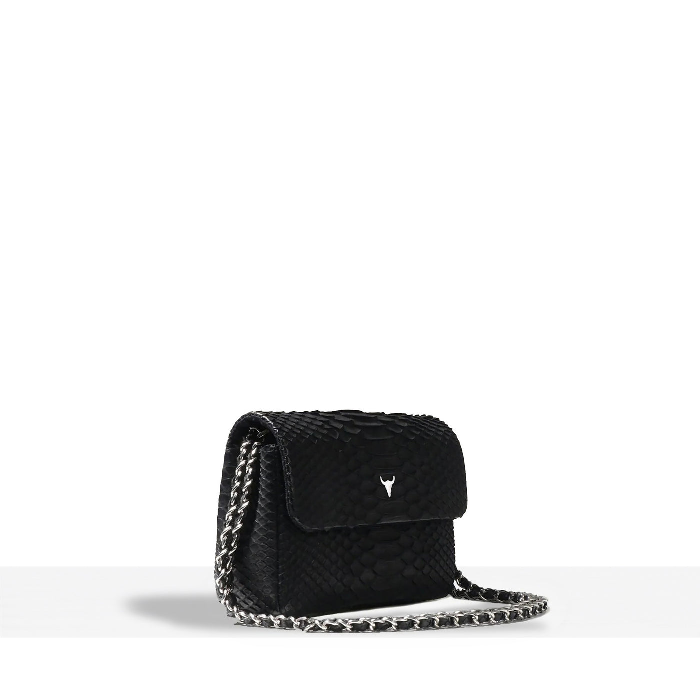 MINI JOSH BAG - BLACK PYTHON