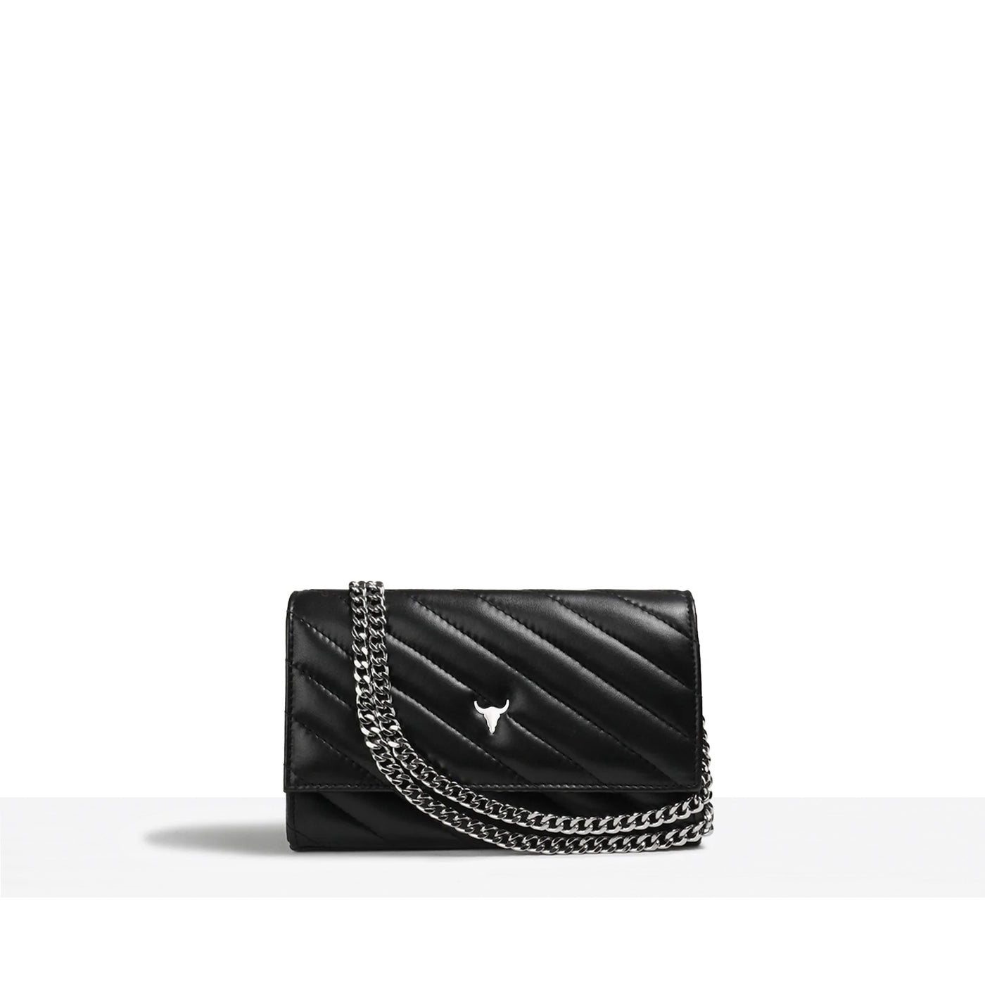 MINI NELLY BAG - QUILTED BLACK LEATHER