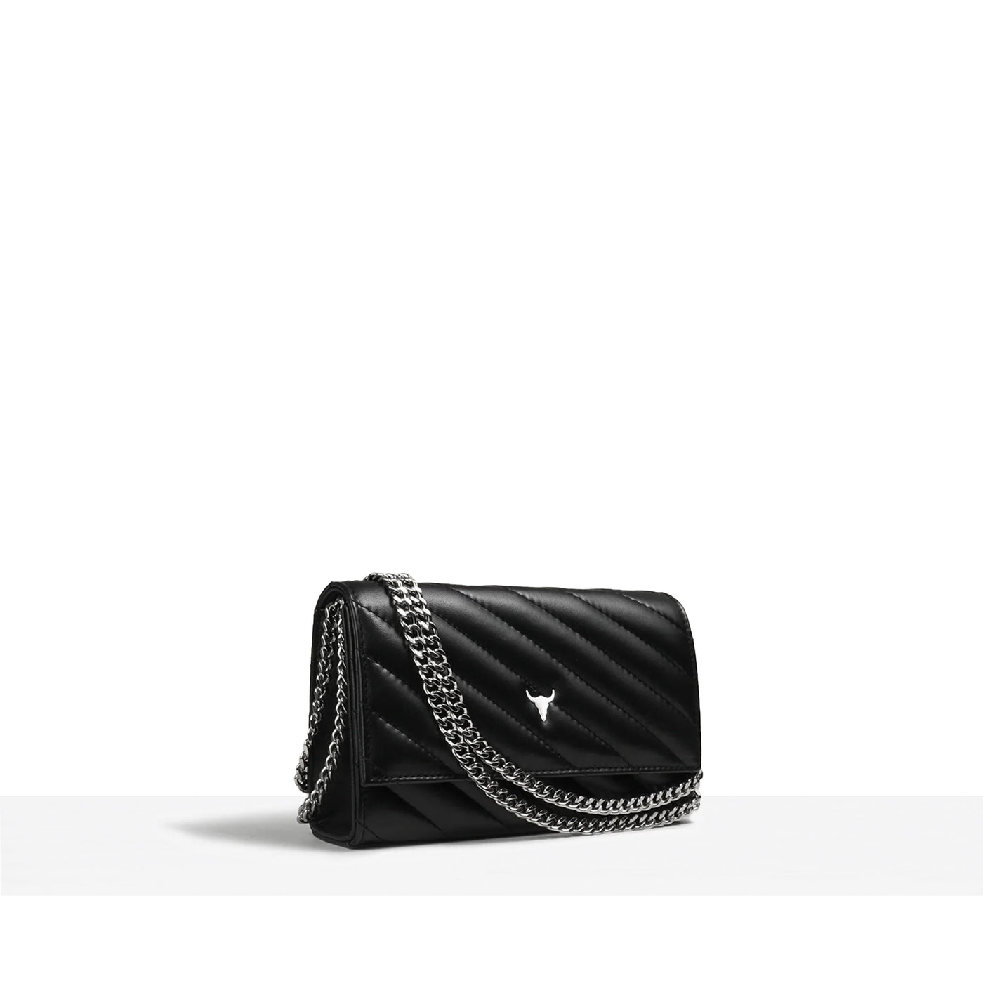 MINI NELLY BAG - QUILTED BLACK LEATHER