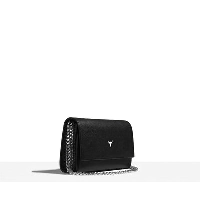 MINI NELLY BAG - BLACK LEATHER