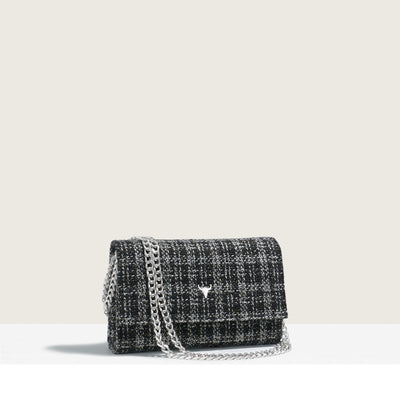 SAC MINI NELLY - TWEED GREGIO