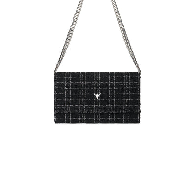 MINI NELLY BAG - TWEED MILAN SHINY