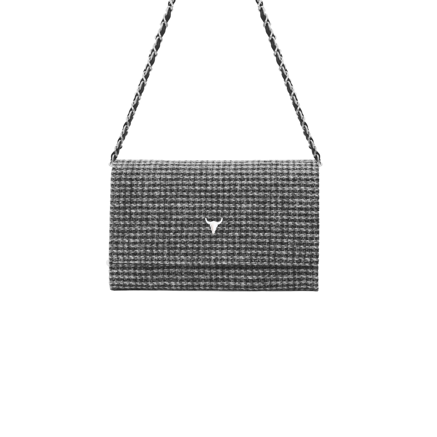 MINI NELLY BAG - GRAY WOOL