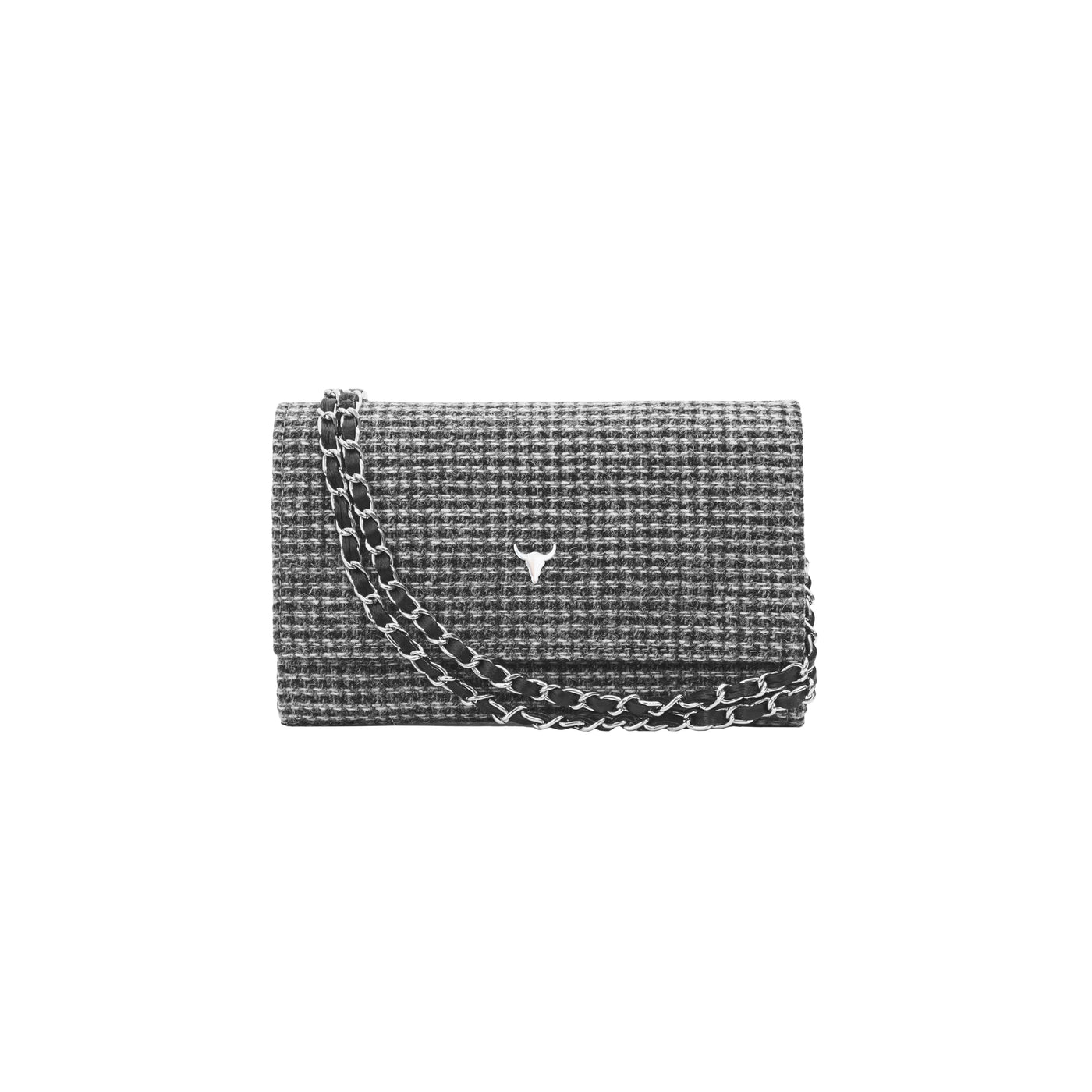 MINI NELLY BAG - GRAY WOOL