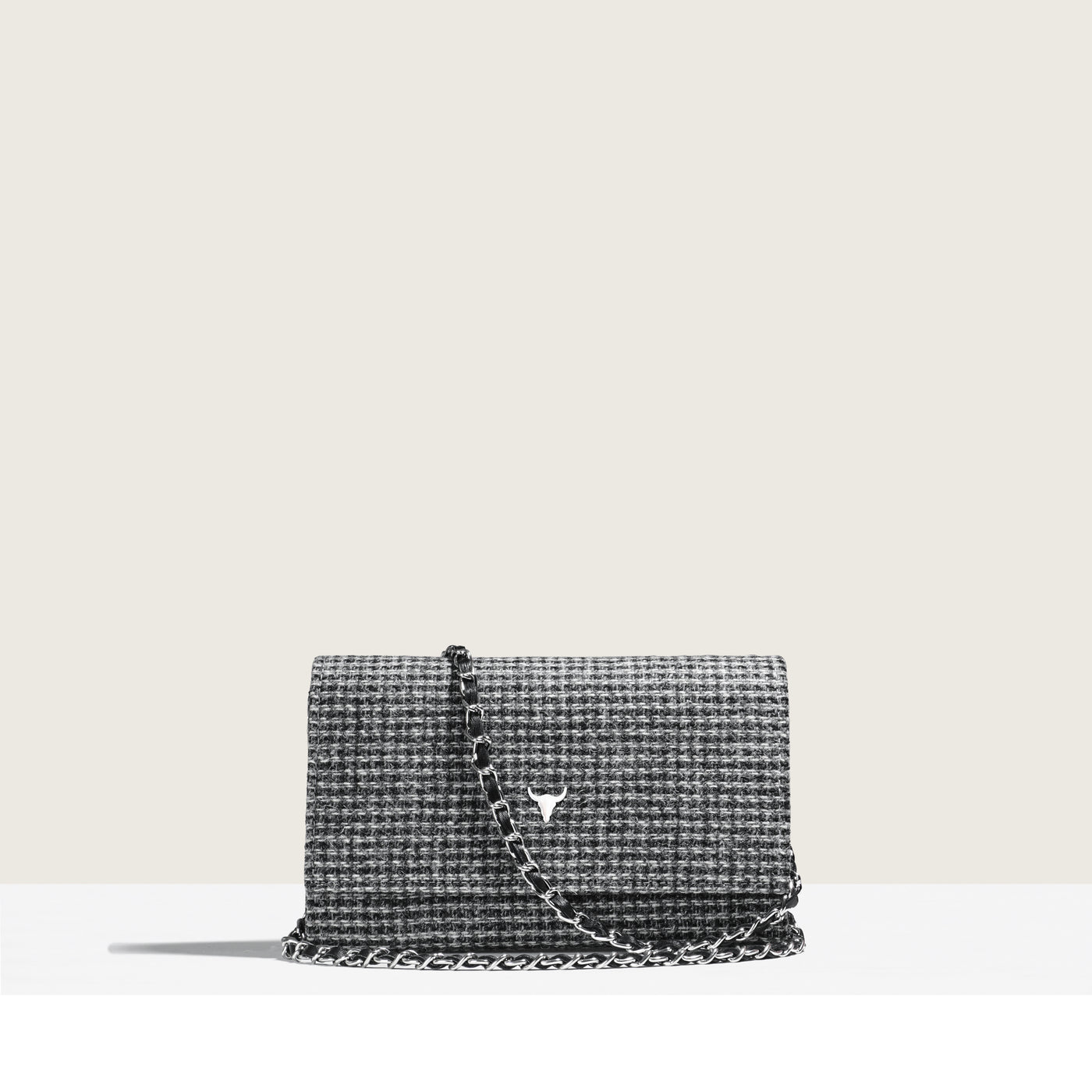 MINI NELLY BAG - GRAY WOOL