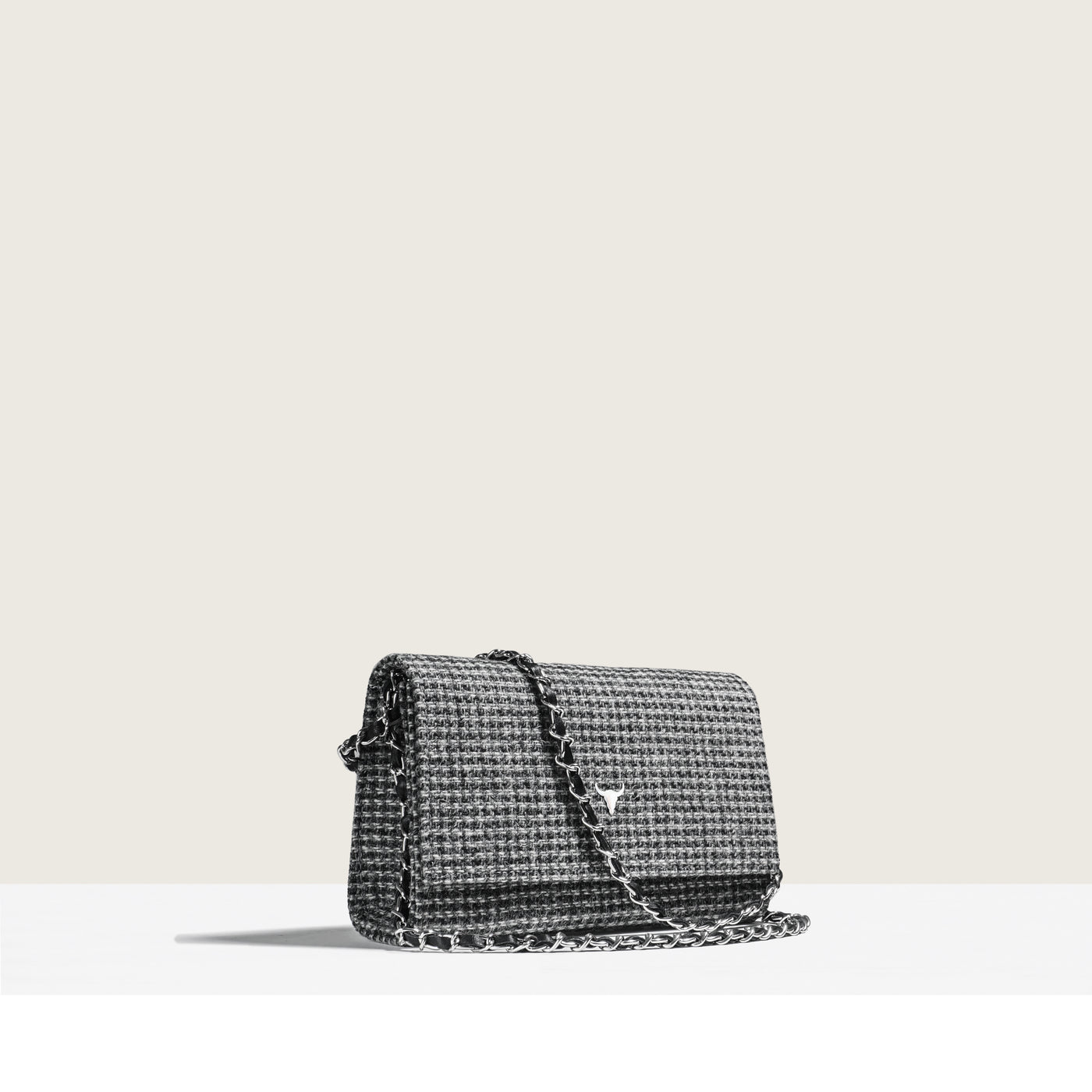 MINI NELLY BAG - GRAY WOOL