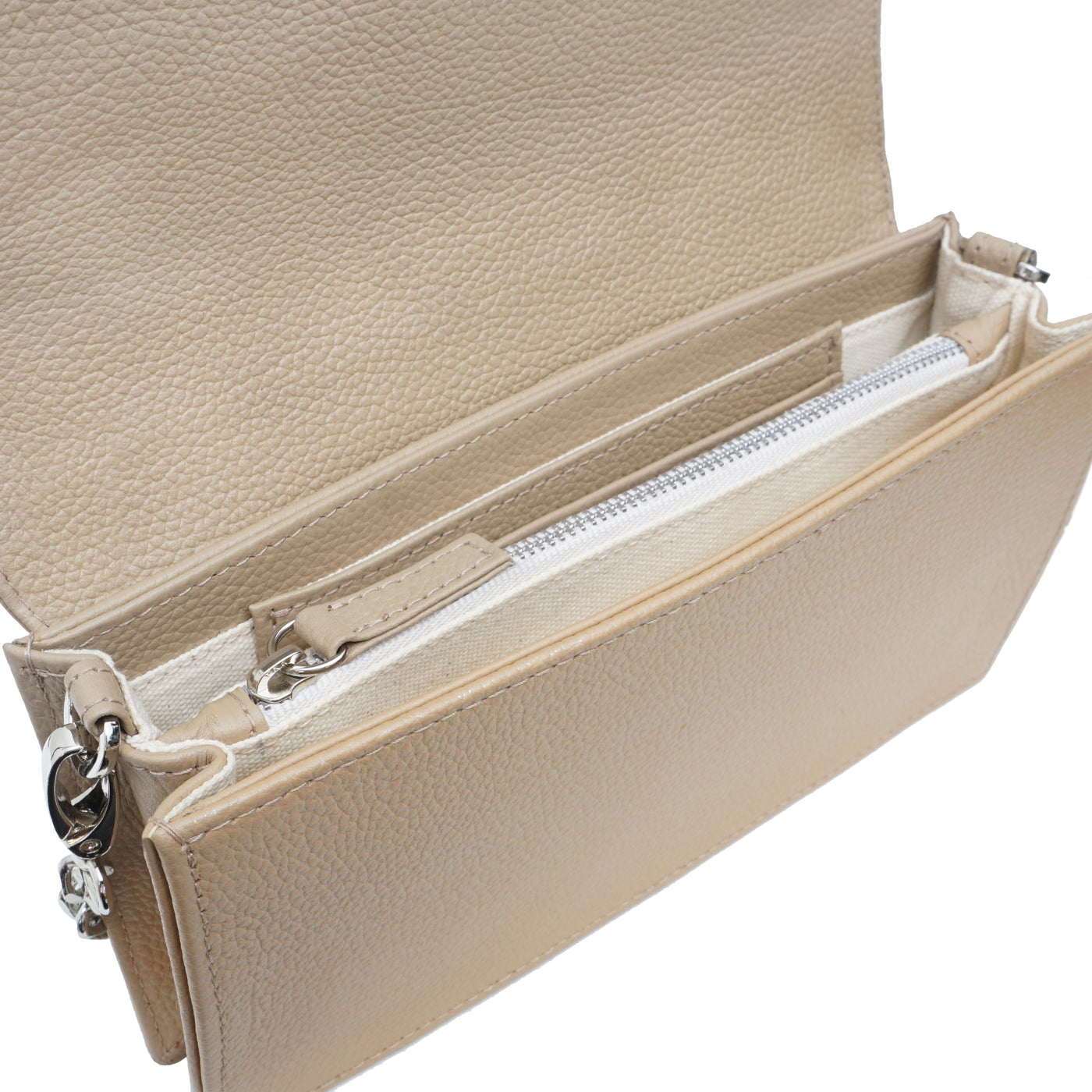 THE MINI SOSO BAG - BEIGE LEATHER