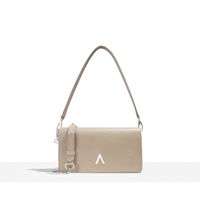 THE MINI SOSO BAG - BEIGE LEATHER