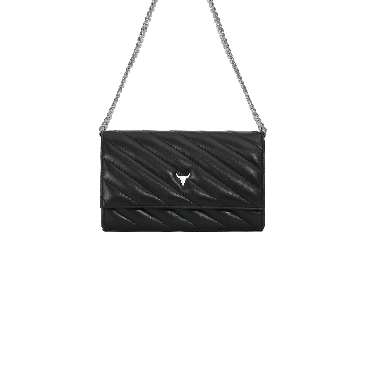 MINI NELLY BAG - QUILTED BLACK LEATHER