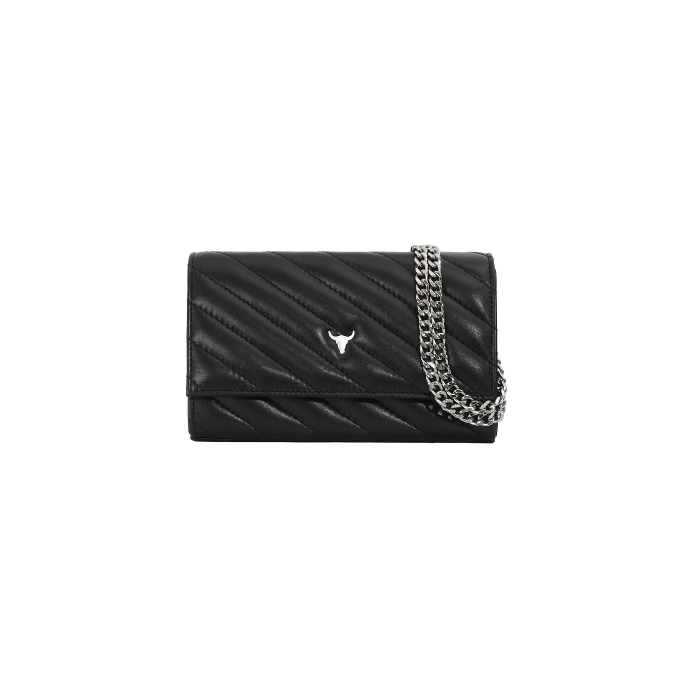 MINI NELLY BAG - QUILTED BLACK LEATHER