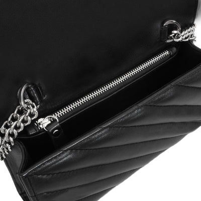 MINI NELLY BAG - QUILTED BLACK LEATHER