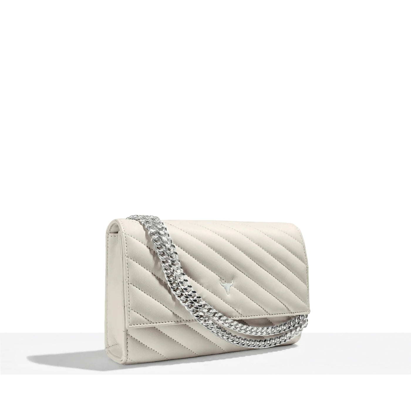 SAC NELLY ORIGINAL - CUIR OFF - WHITE MATELASSÉ