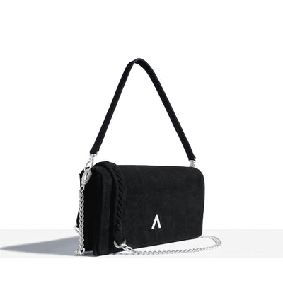 THE ORIGINAL SOSO BAG - BLACK SUEDE