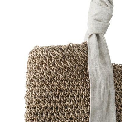 SUMMER TOTE AND ITS LINEN BANDS