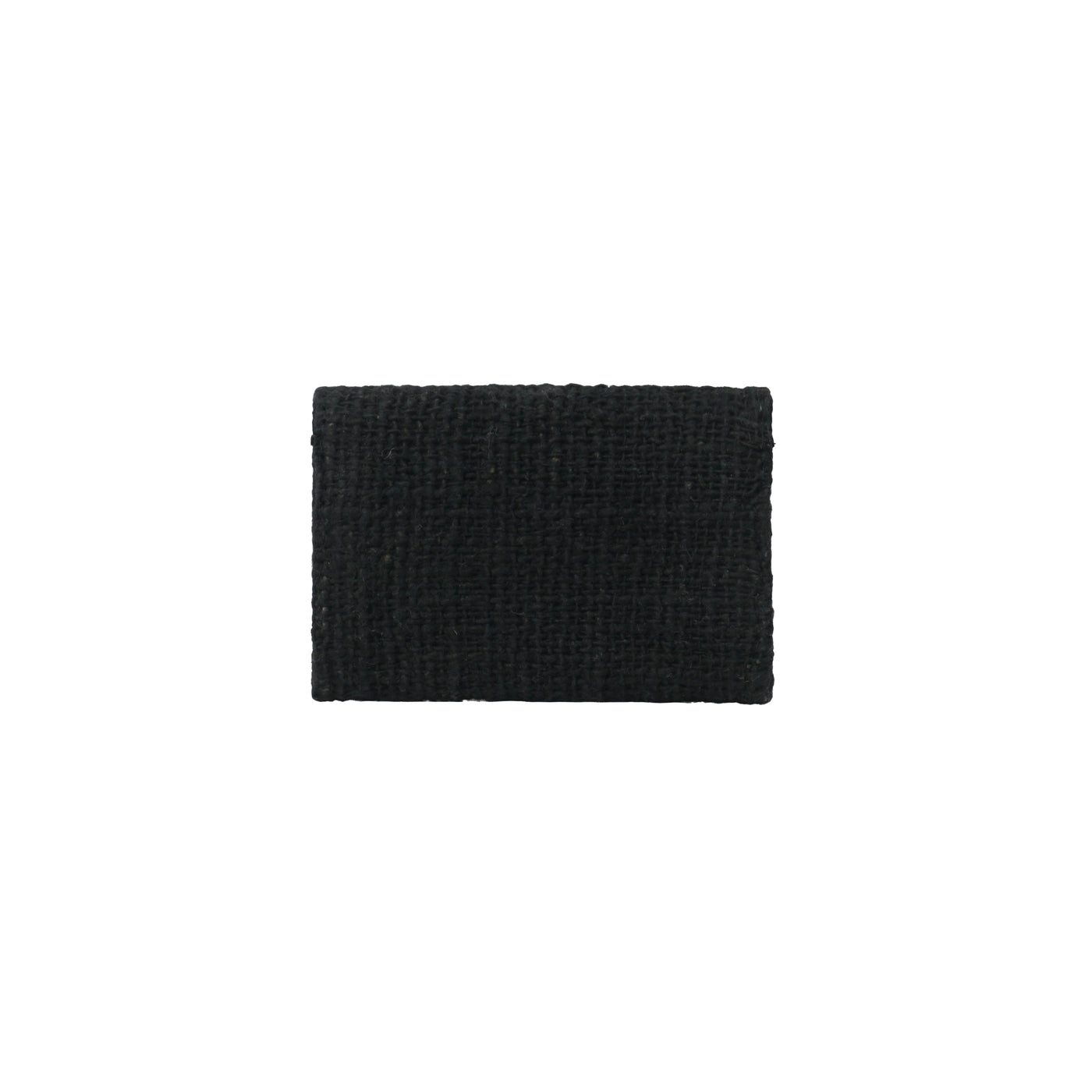 NATA PURSE - BLACK WOVEN COTTON