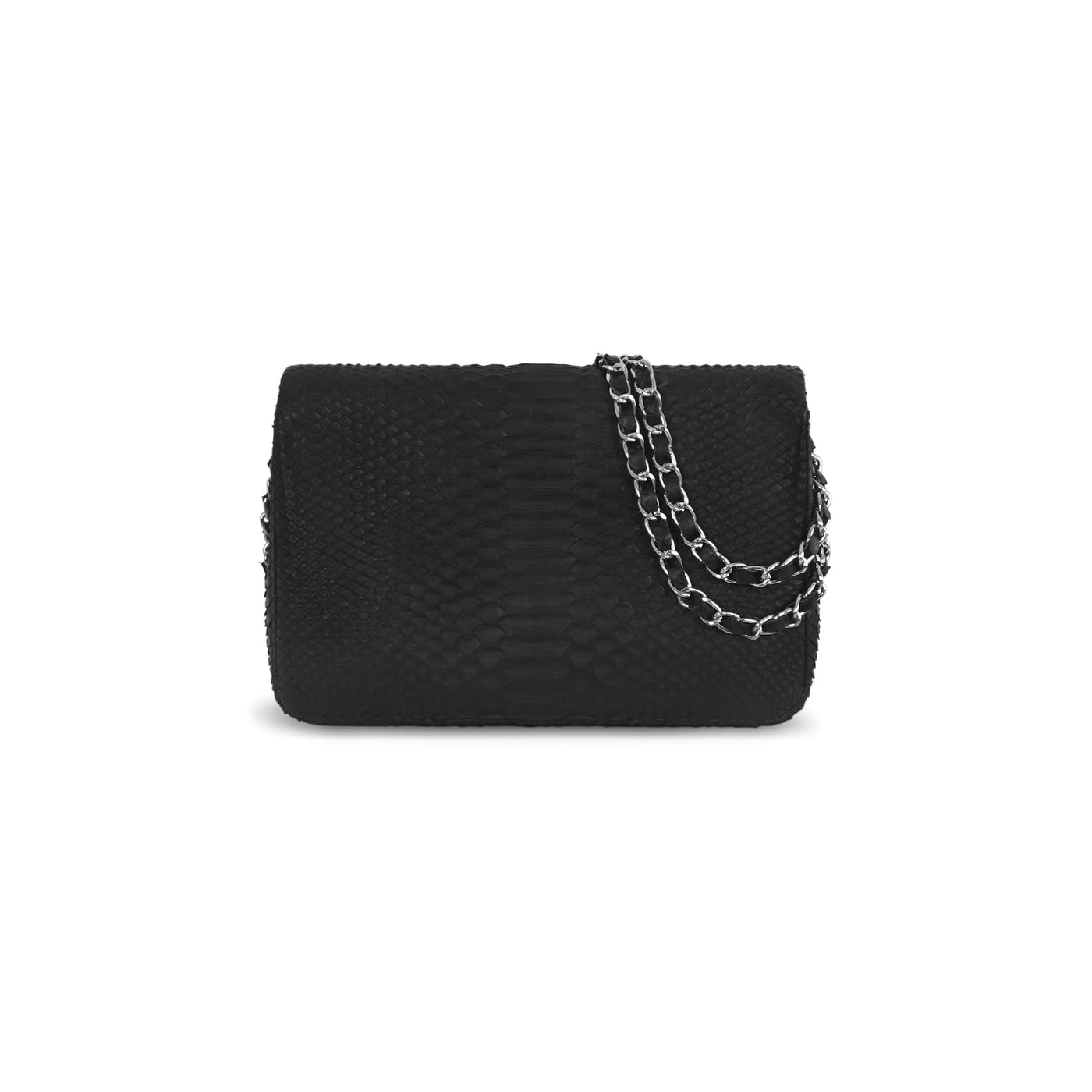 MAXI JOSH BAG - BLACK PYTHON