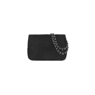 MINI JOSH BAG - BLACK PYTHON