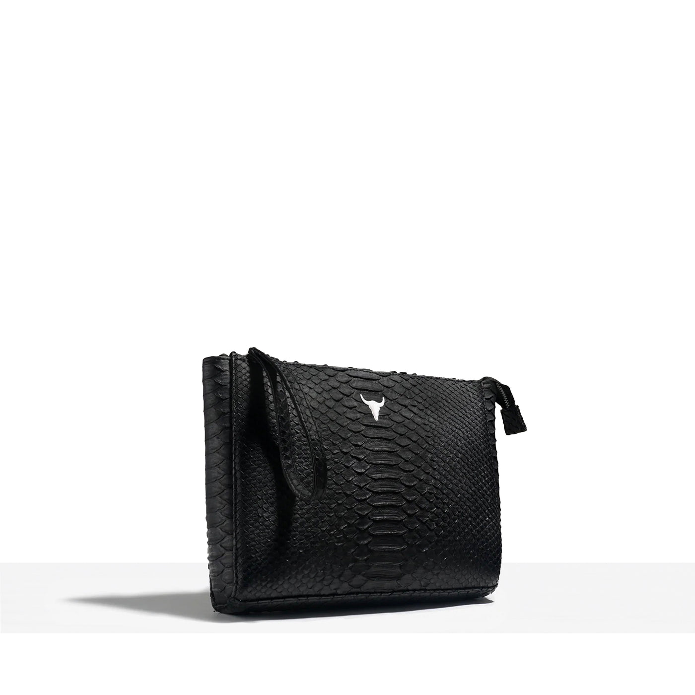 POCHETTE BAZAR - PYTHON NOIR