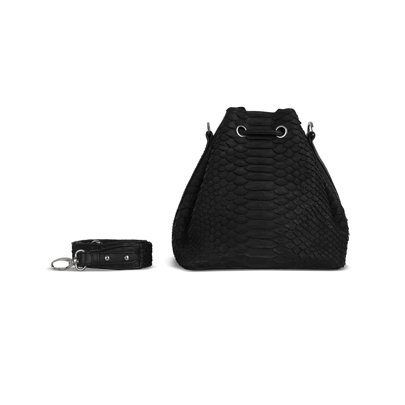 MINI PAULETTE BAG - BLACK PYTHON