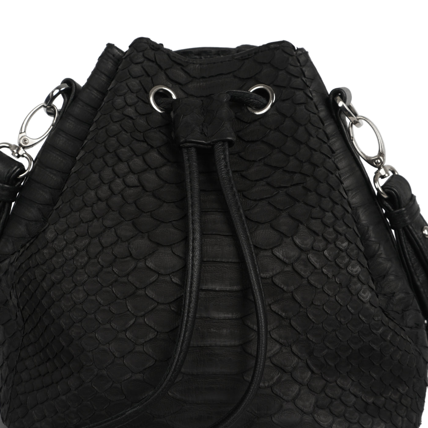 MINI PAULETTE BAG - BLACK PYTHON