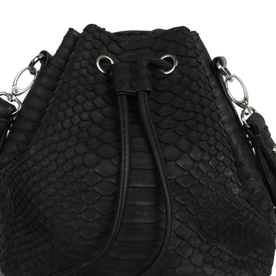 SAC MINI PAULETTE - PYTHON NOIR