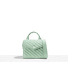 SAC XS JOÉ - CUIR VERT PASTEL MATELASSÉ